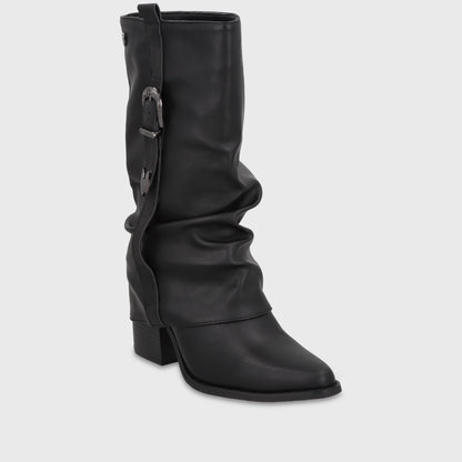 Bota Taco Negro Mujer 5378401