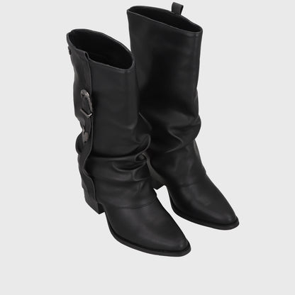 Bota Taco Negro Mujer 5378401