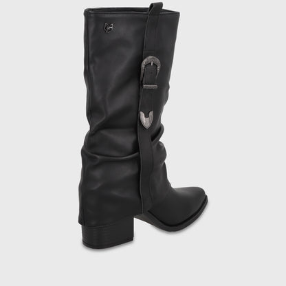 Bota Taco Negro Mujer 5378401