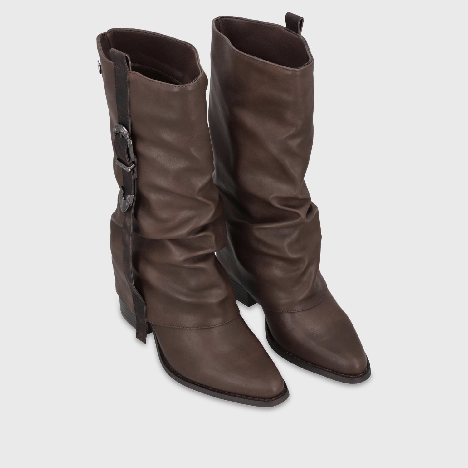 Bota Taco Café Mujer 5378402