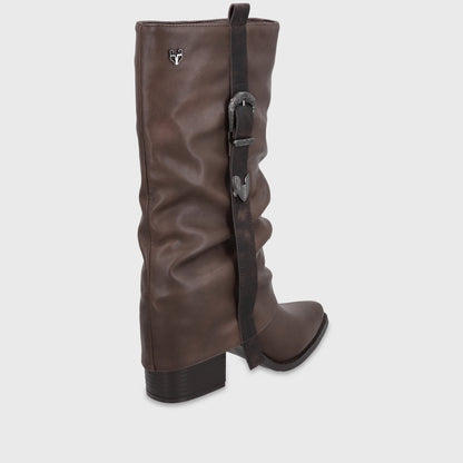 Bota Taco Café Mujer 5378402
