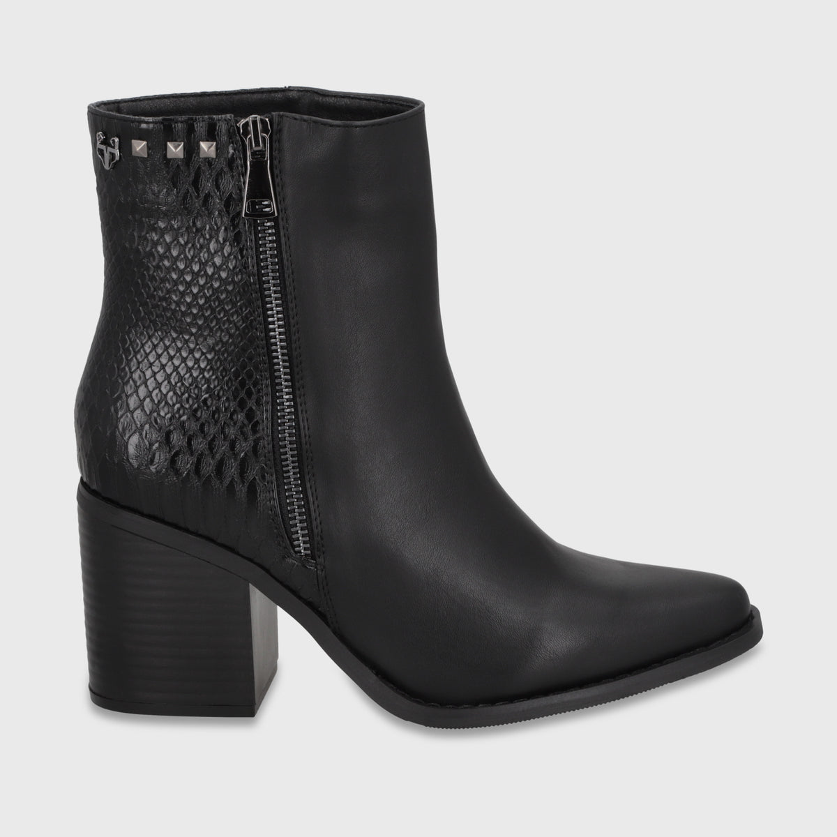 Botin Taco Negro Mujer 5378501