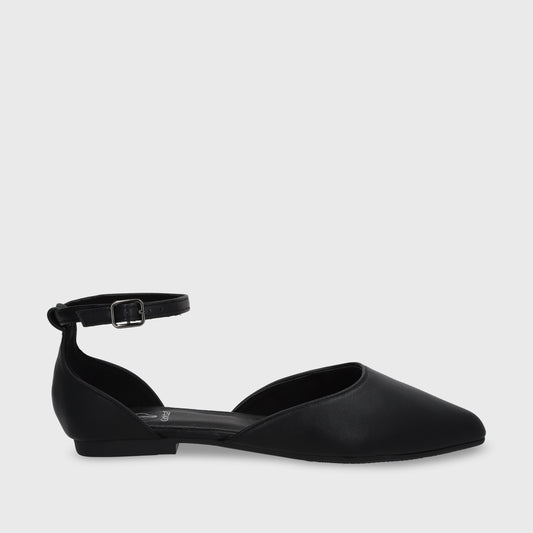 Ballerina Plano Negro Mujer 54010