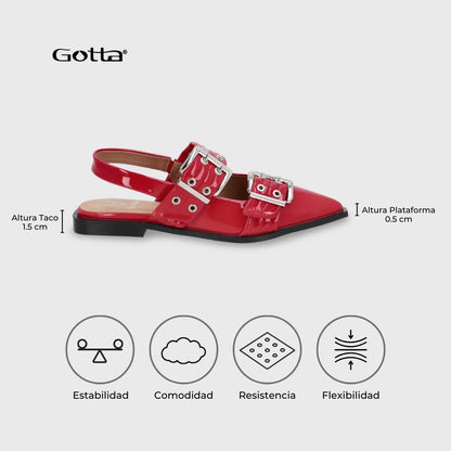 Ballerina Roja Mujer 55240