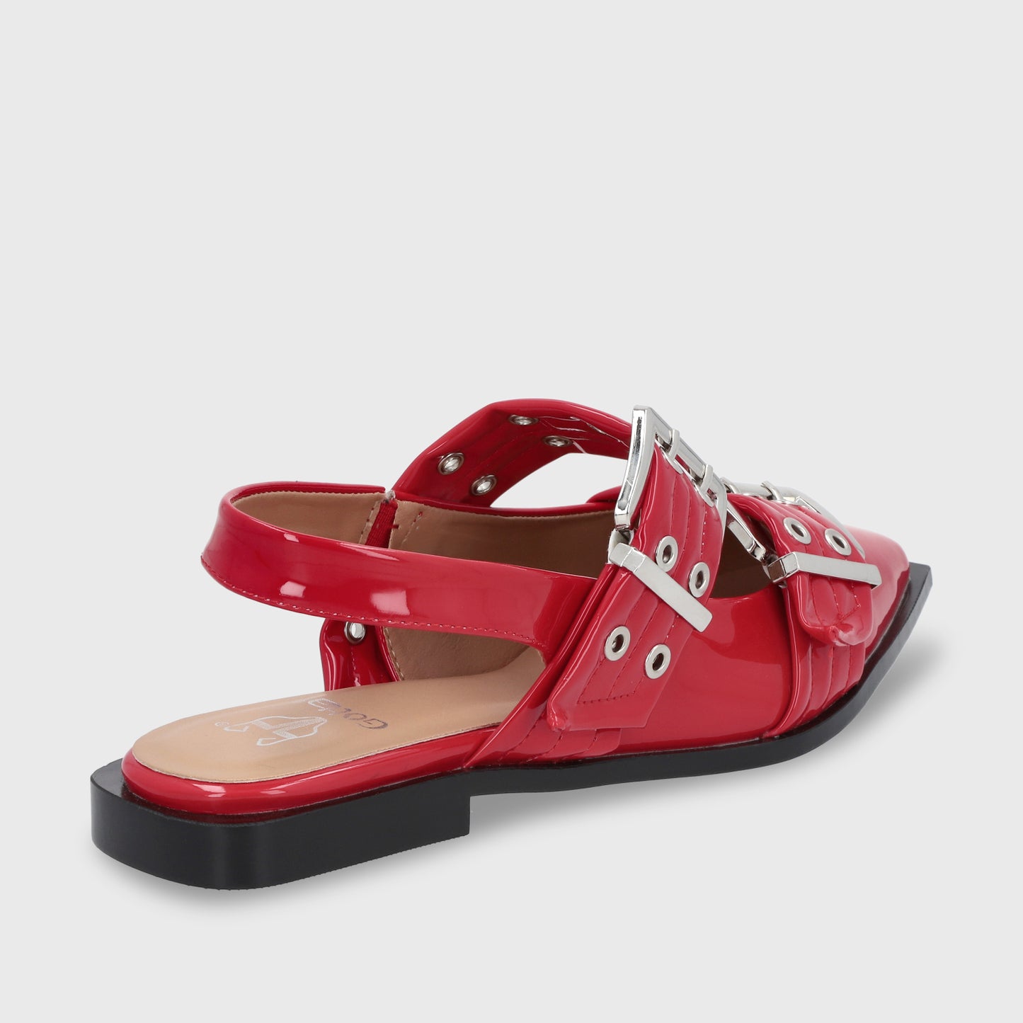 Ballerina Plana Roja Mujer 55240