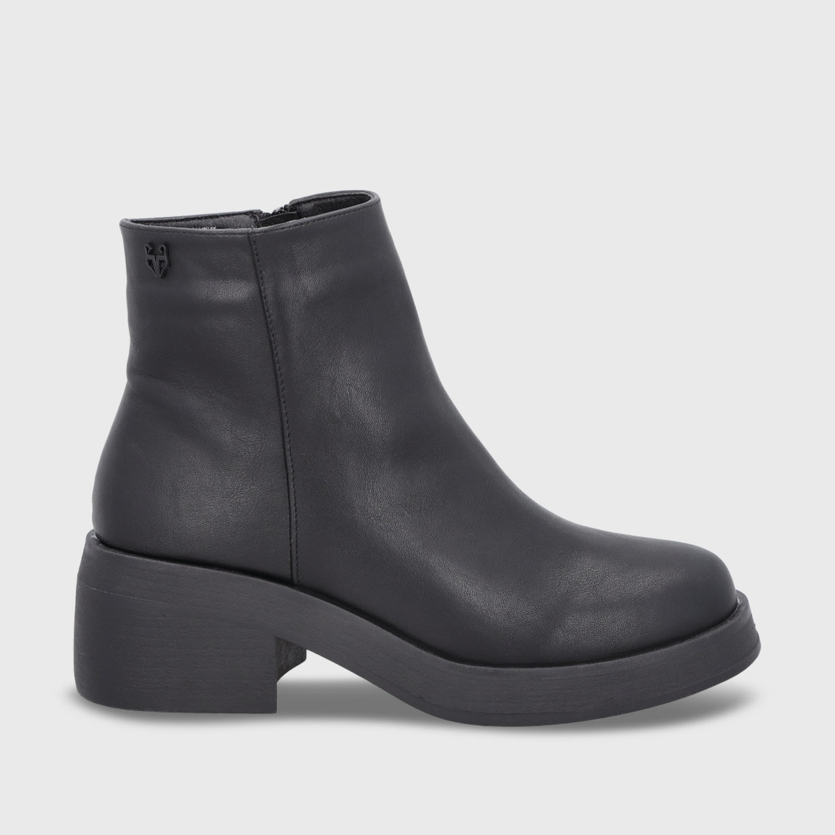 Botin Taco Negro Mujer 55250