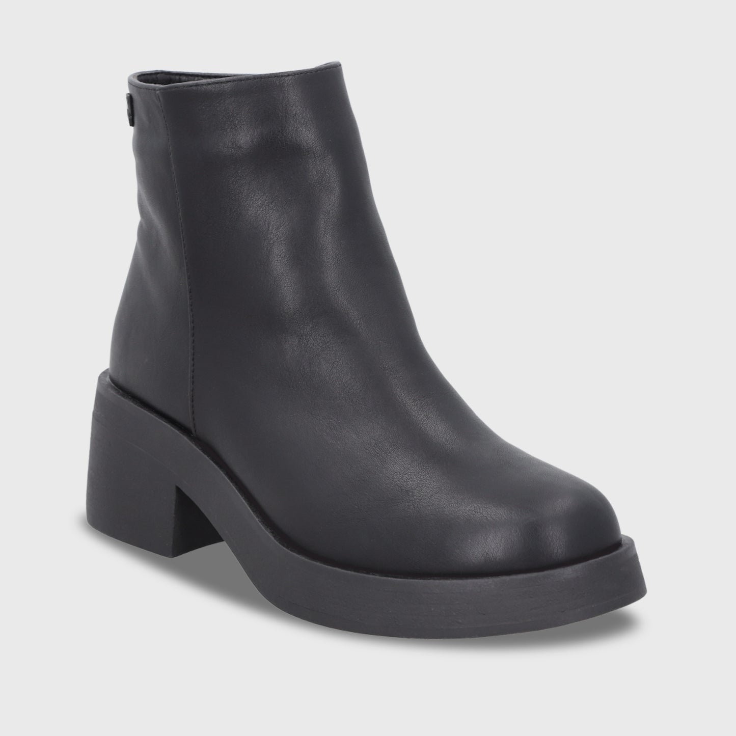 Botin Taco Negro Mujer 55250