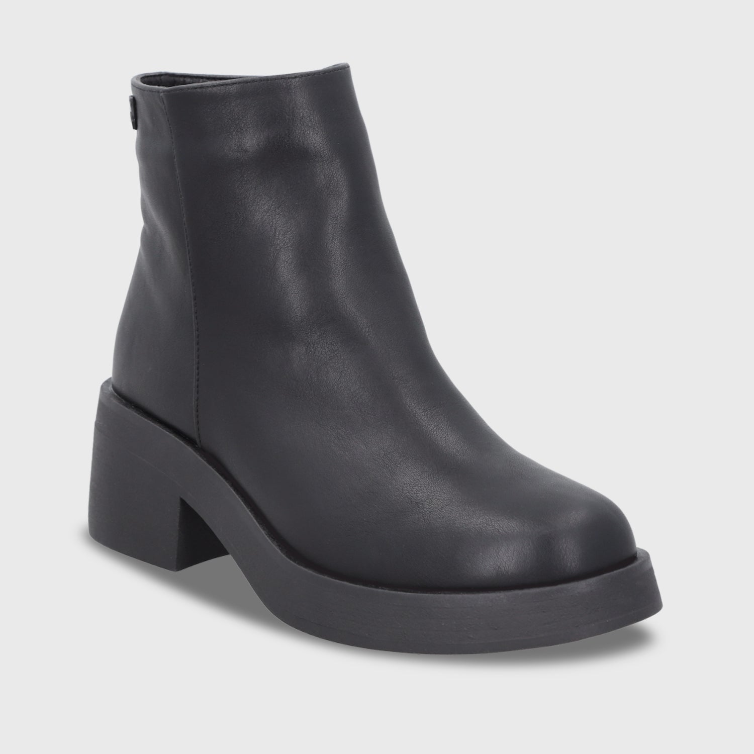 Botin Taco Negro Mujer 55250
