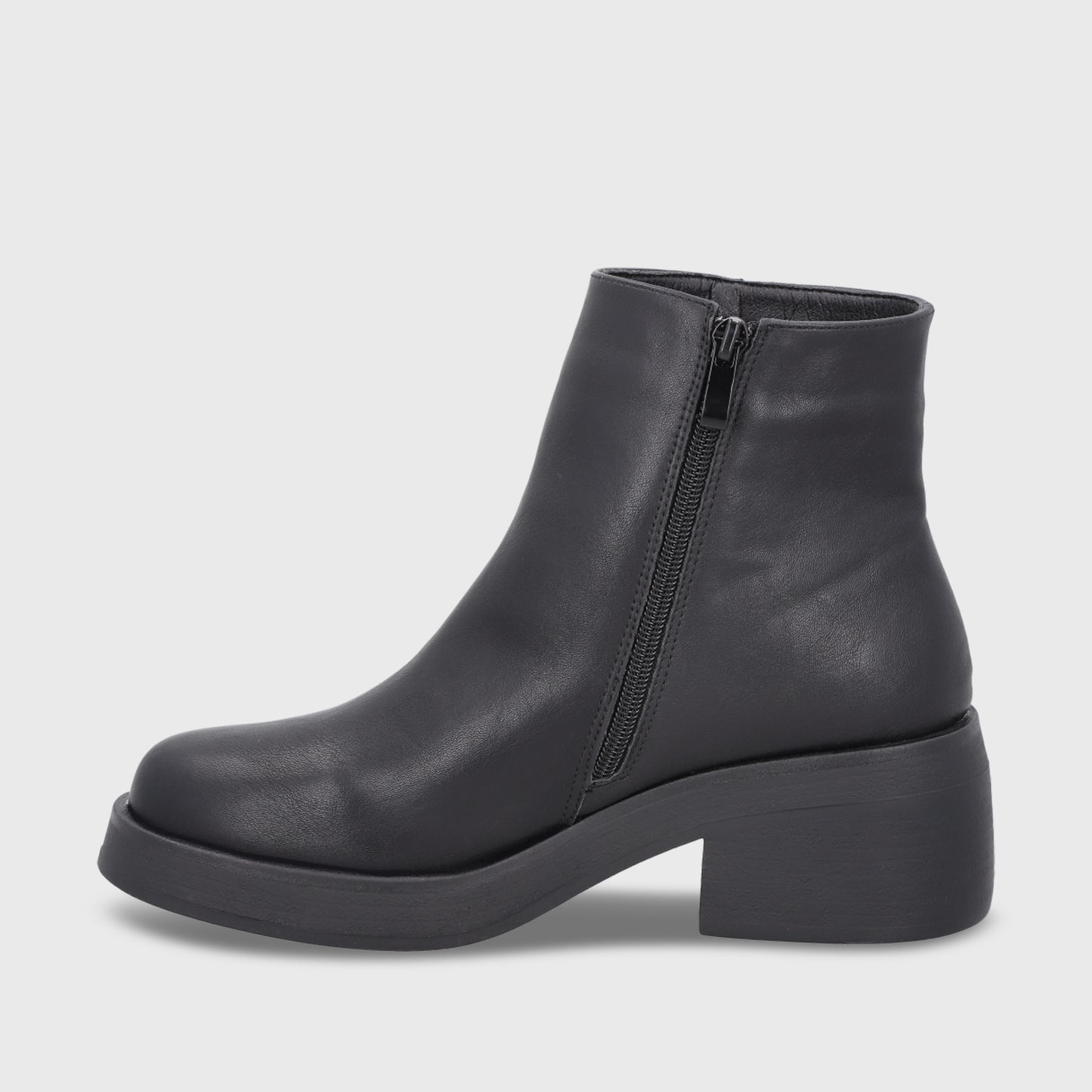 Botin Taco Negro Mujer 55250