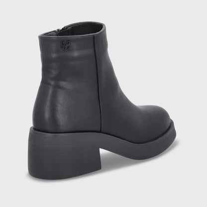 Botin Taco Negro Mujer 55250