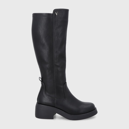 Bota Taco Negra Mujer 55251
