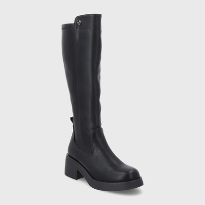 Bota Taco Negra Mujer 55251