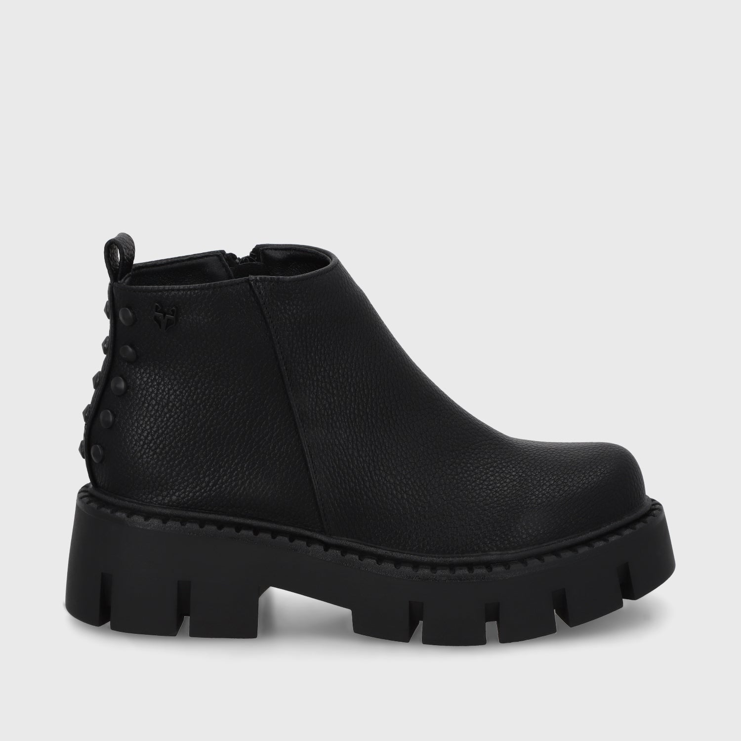 Botin Plataforma Negro Mujer 55260