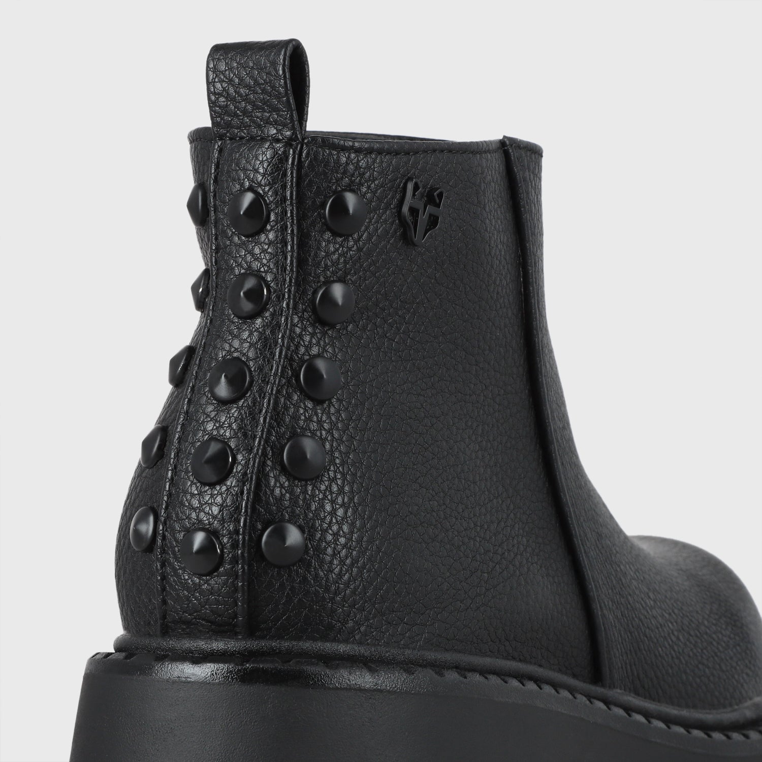 Botin Plataforma Negro Mujer 55260