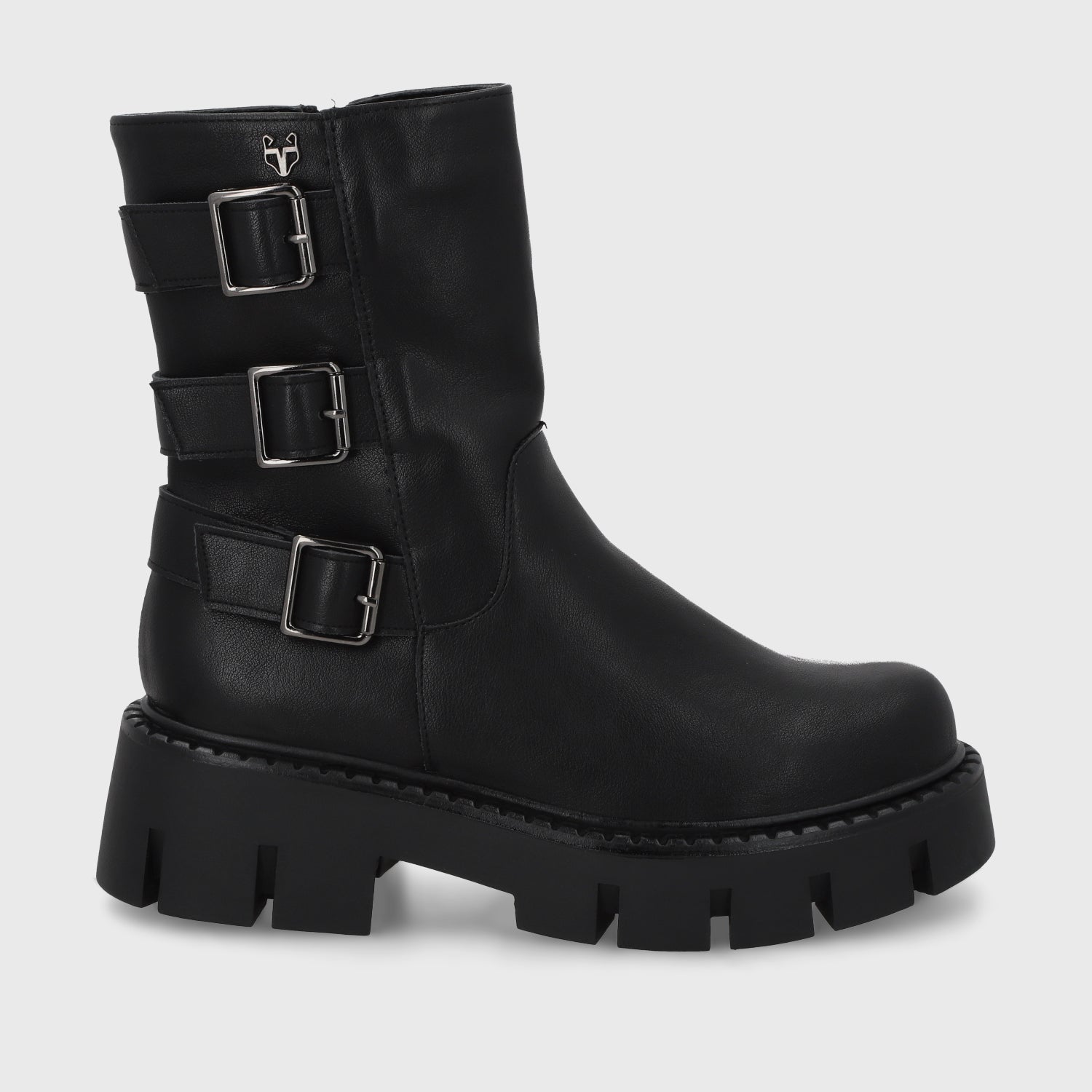 Botin Plataforma Negro Mujer 55261