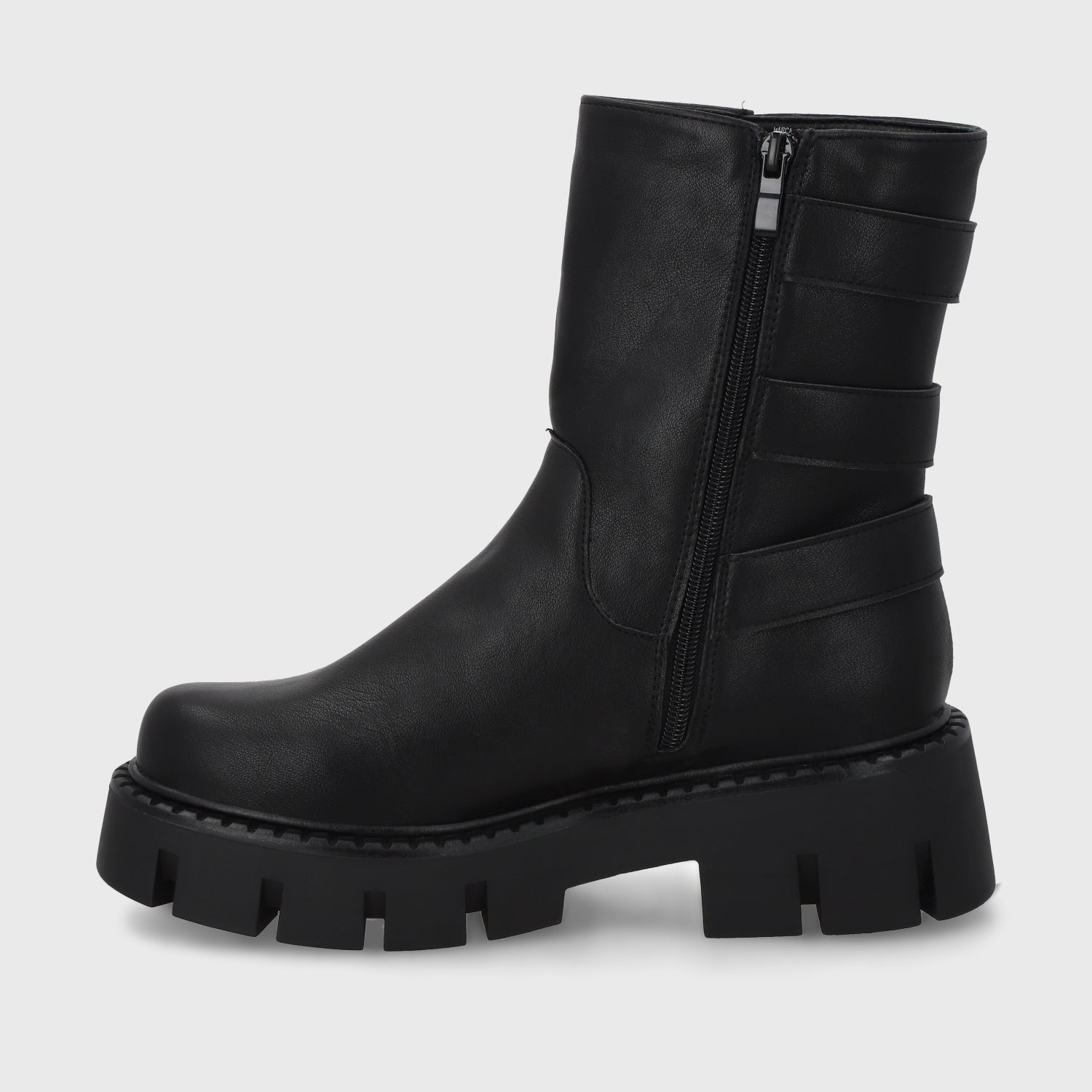 Botin Plataforma Negro Mujer 55261
