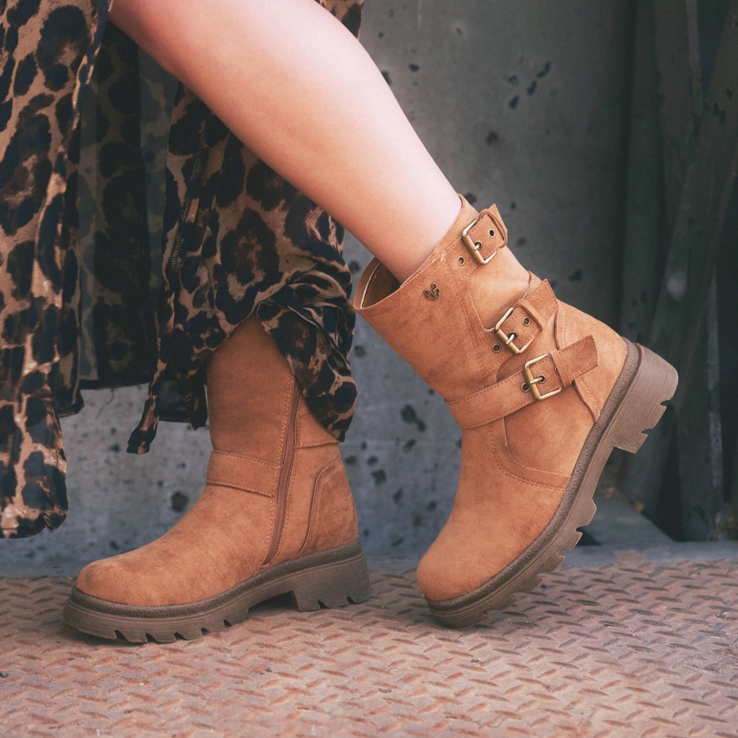 Botin Camel Mujer 55280