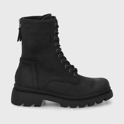 Botin Plataforma Negro Mujer 55281