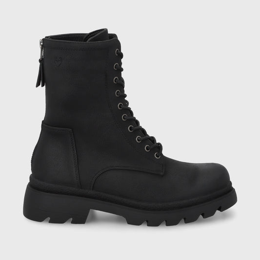 Botin Plataforma Negro Mujer 55281