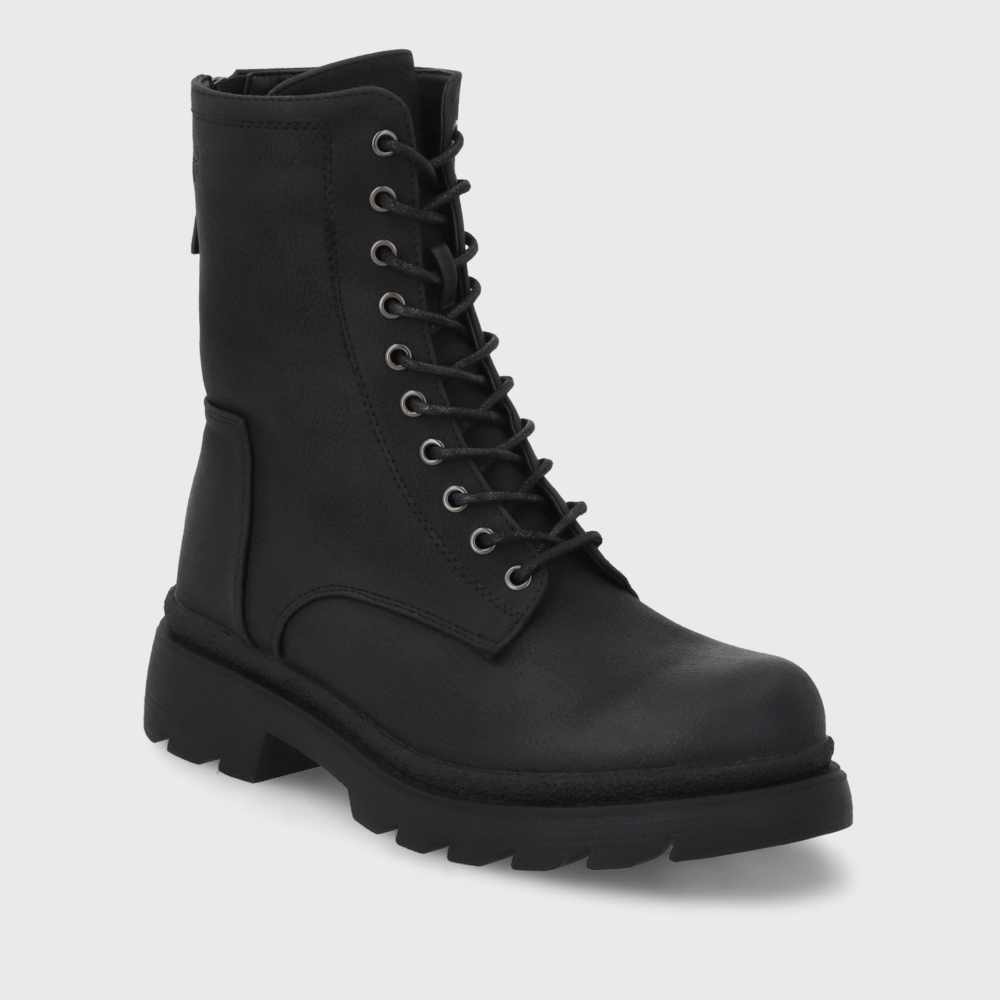 Botin Plataforma Negro Mujer 55281