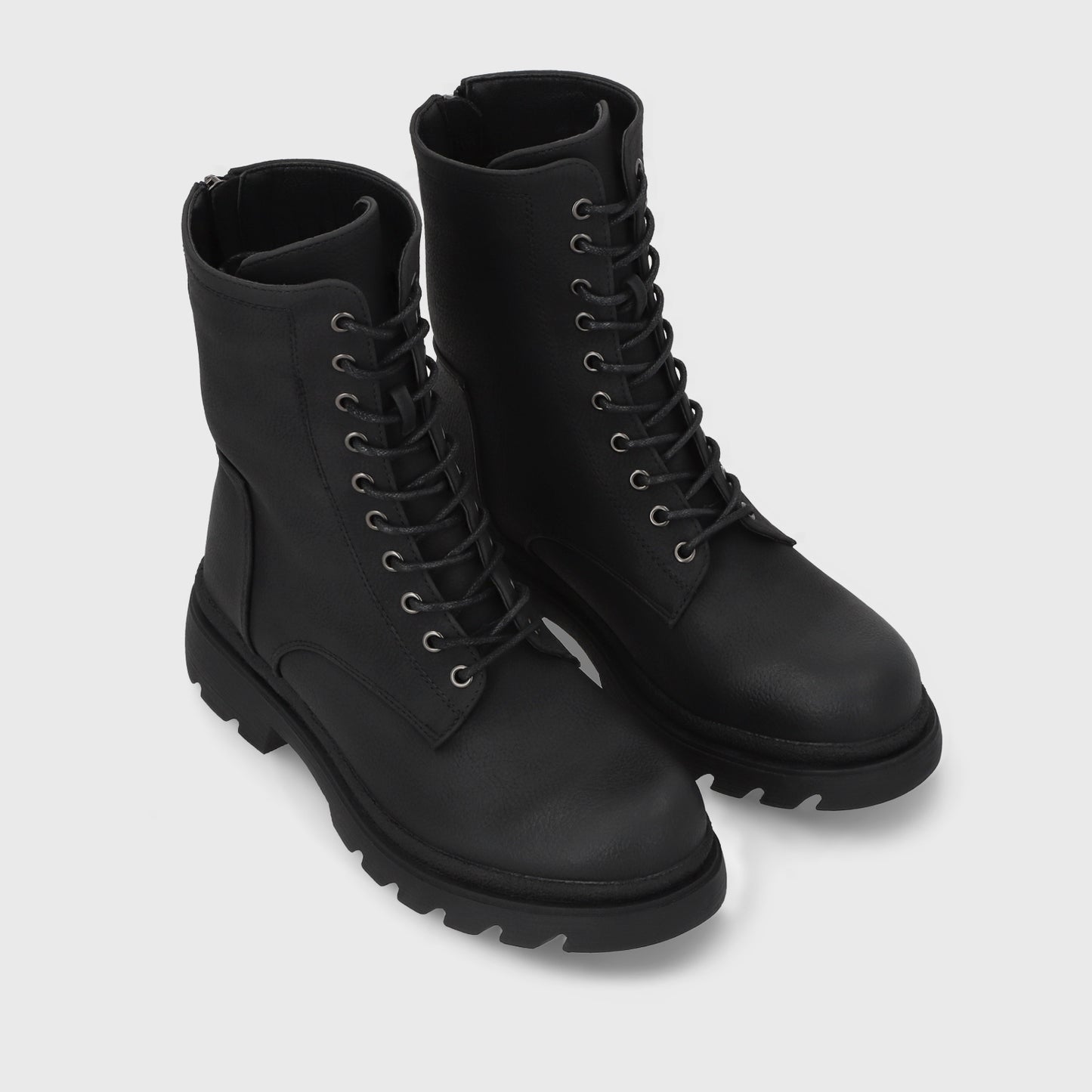 Botin Plataforma Negro Mujer 55281