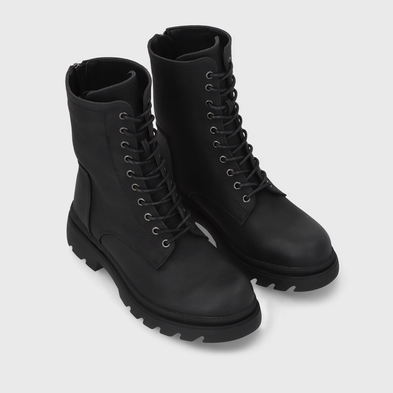 Botin Plataforma Negro Mujer 55281