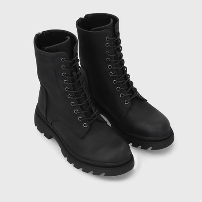 Botin Plataforma Negro Mujer 55281