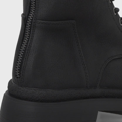 Botin Plataforma Negro Mujer 55281