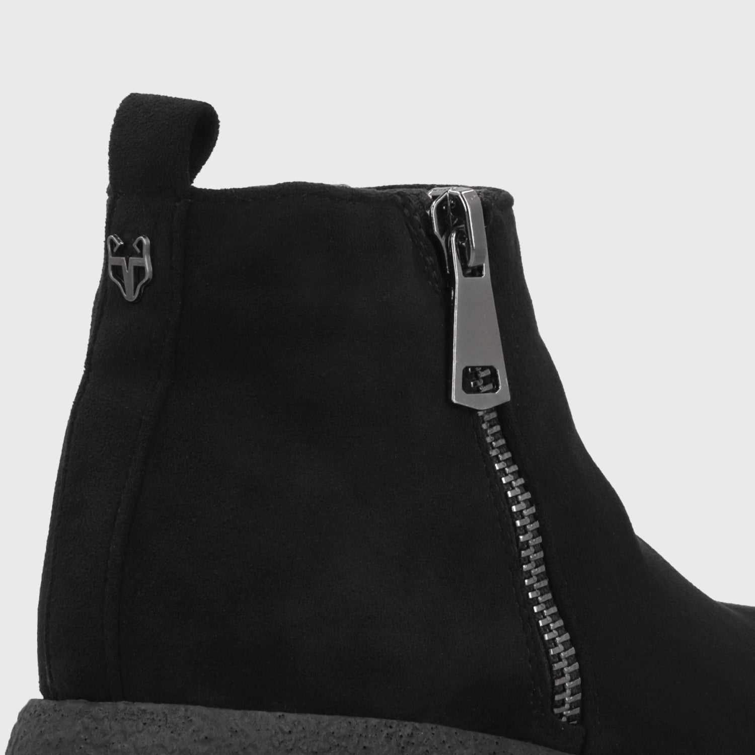 Botin Plataforma Negro Mujer 55293