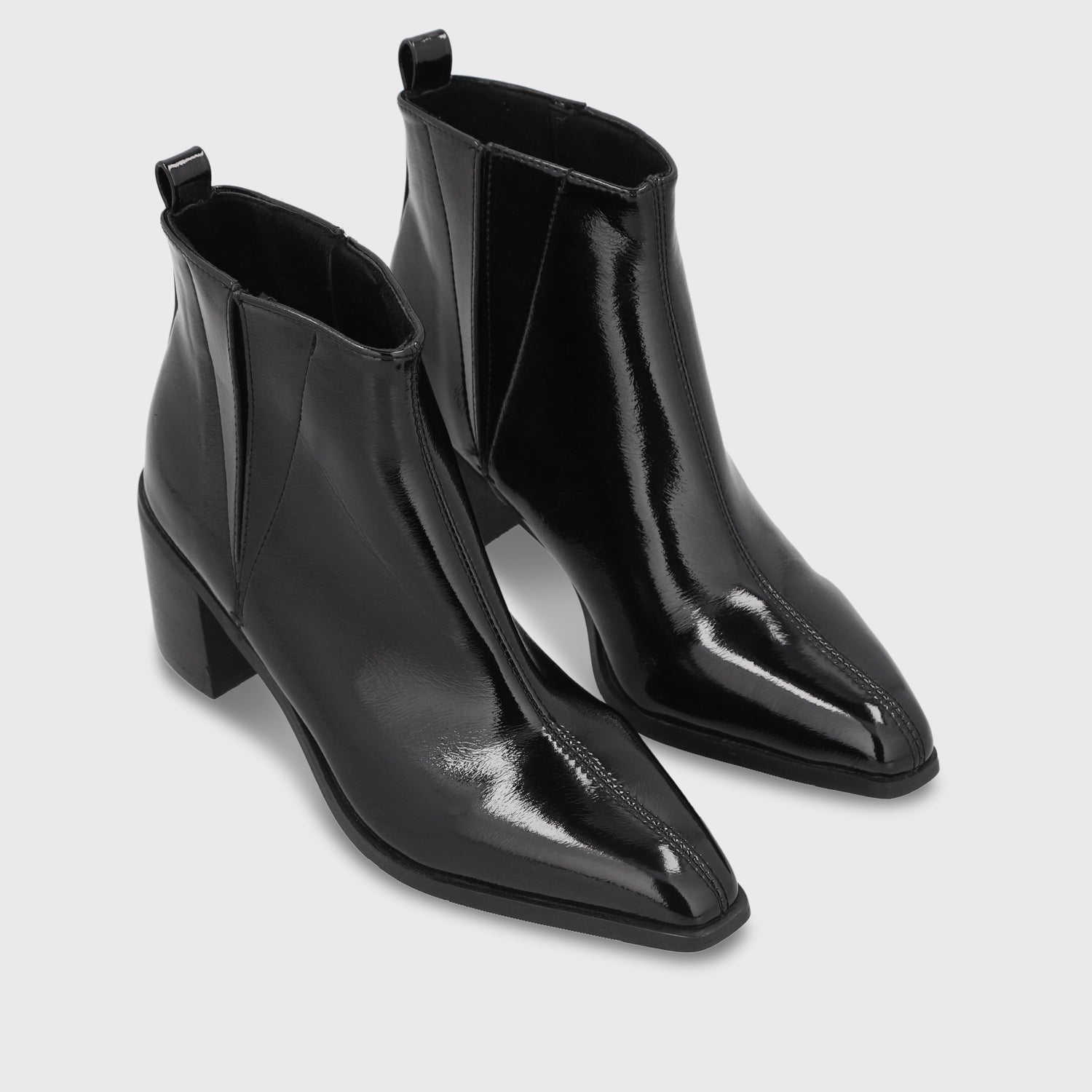 Botin Taco Negro Mujer 55300
