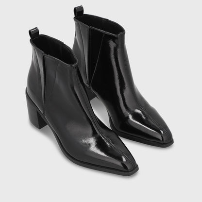 Botin Taco Negro Mujer 55300