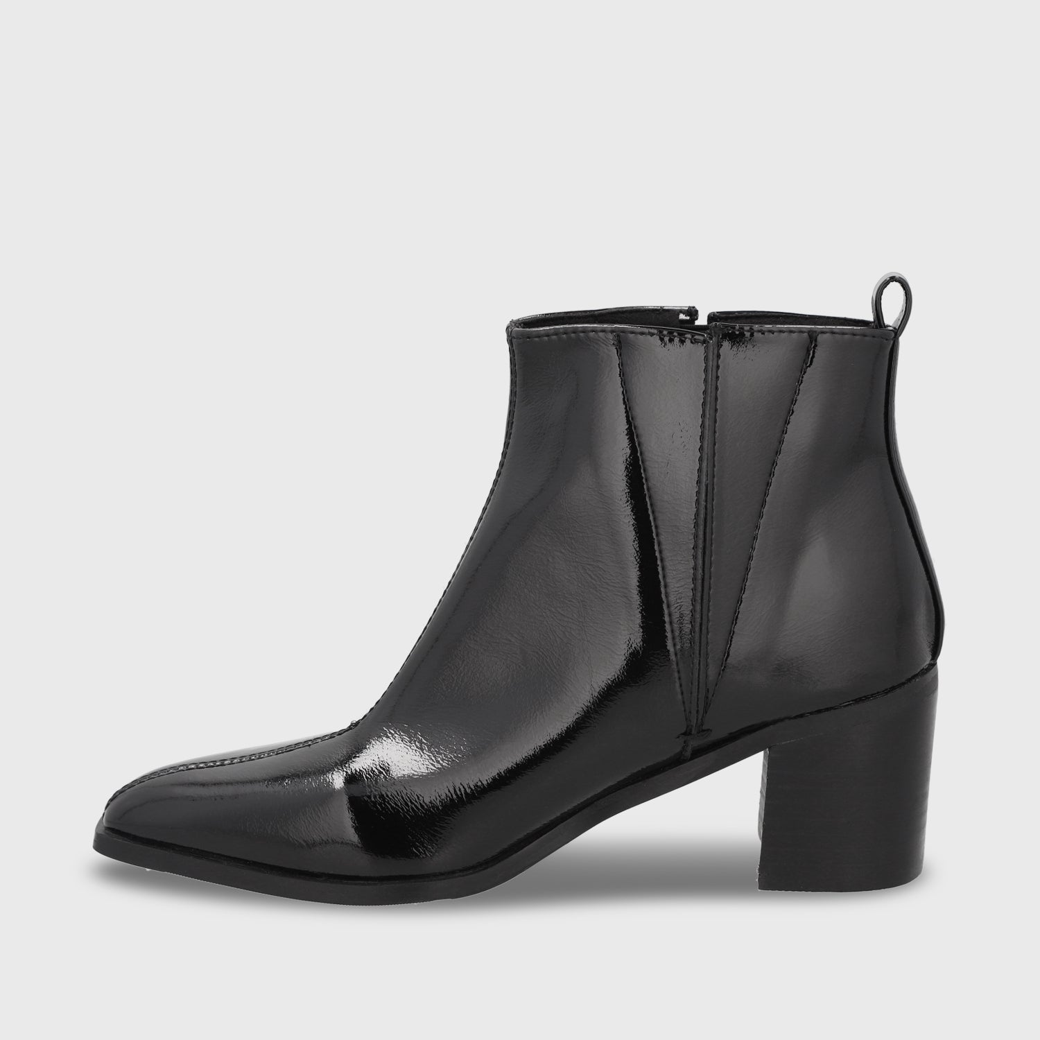 Botin Taco Negro Mujer 55300