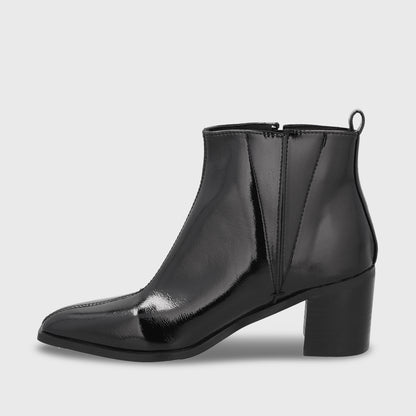 Botin Taco Negro Mujer 55300