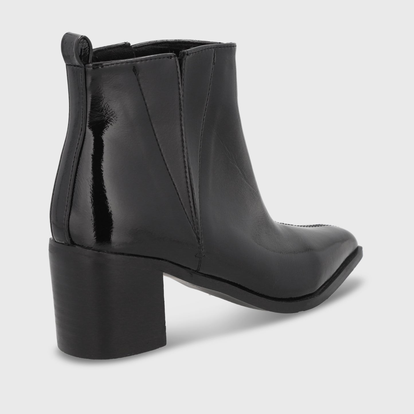 Botin Taco Negro Mujer 55300