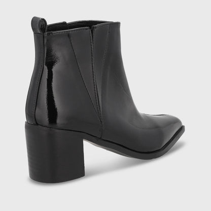 Botin Taco Negro Mujer 55300