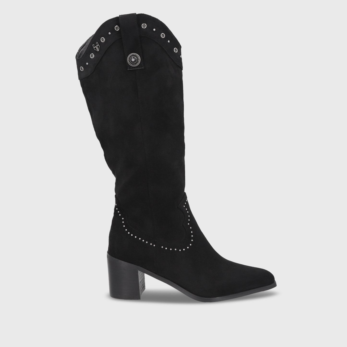 Bota Taco Negra Mujer 55301