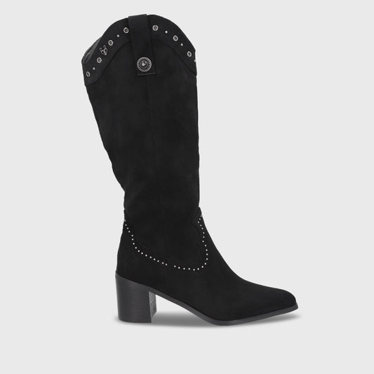 Bota Taco Negra Mujer 55301