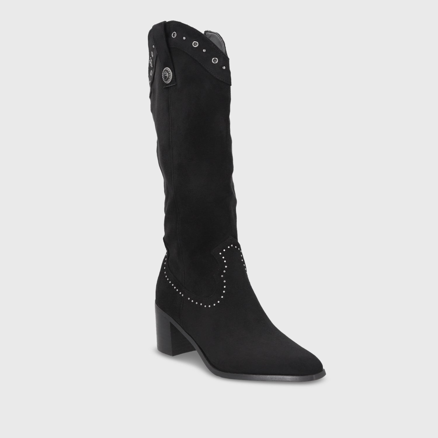 Bota Taco Negra Mujer 55301