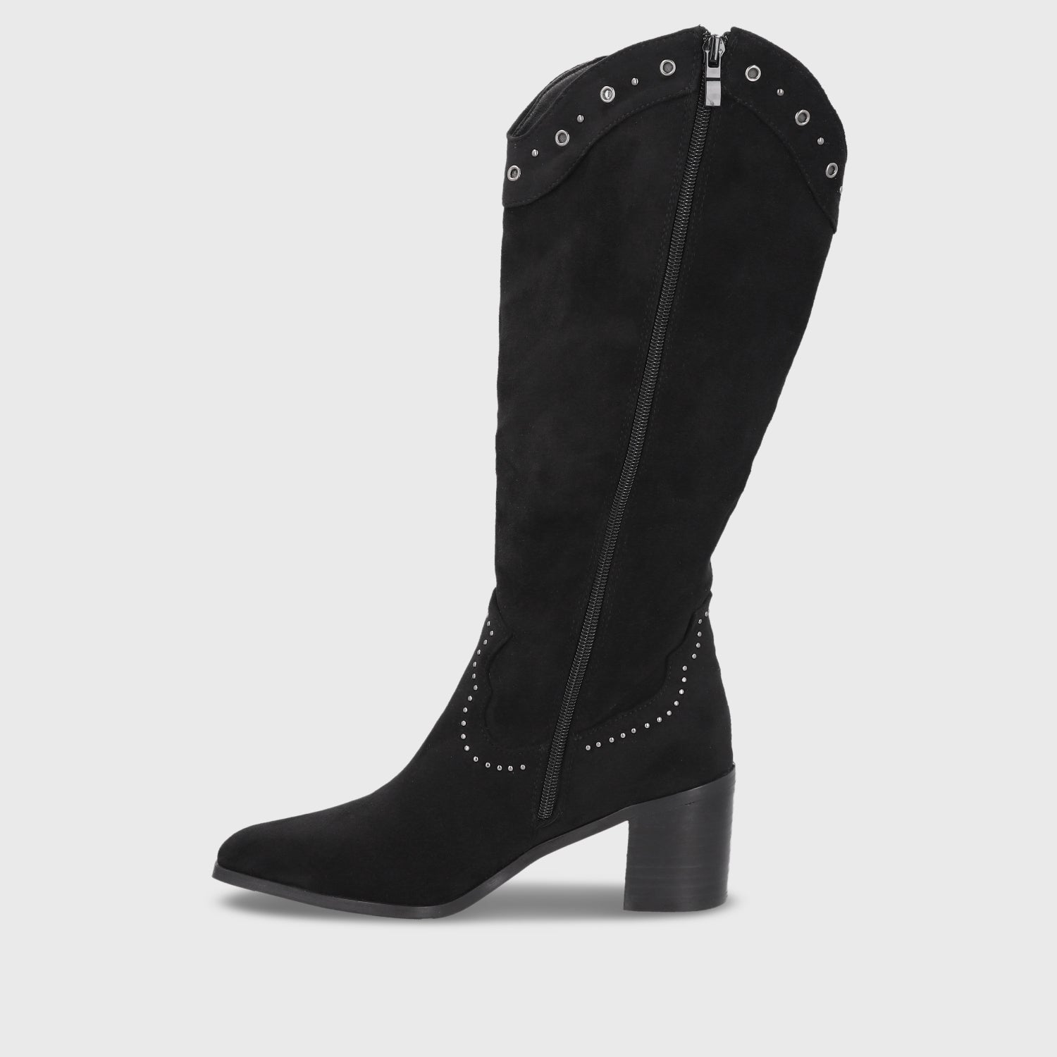 Bota Taco Negra Mujer 55301