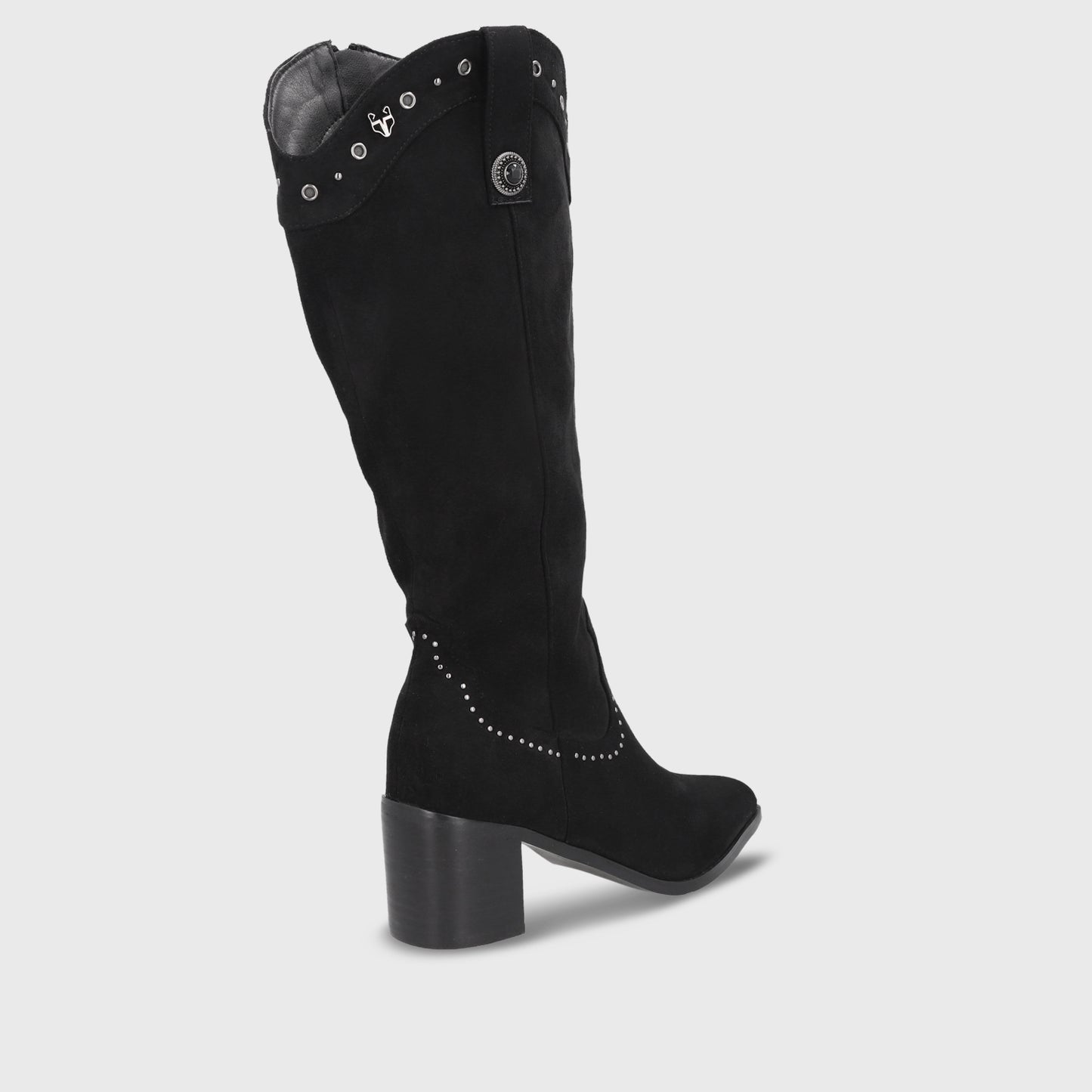 Bota Taco Negra Mujer 55301