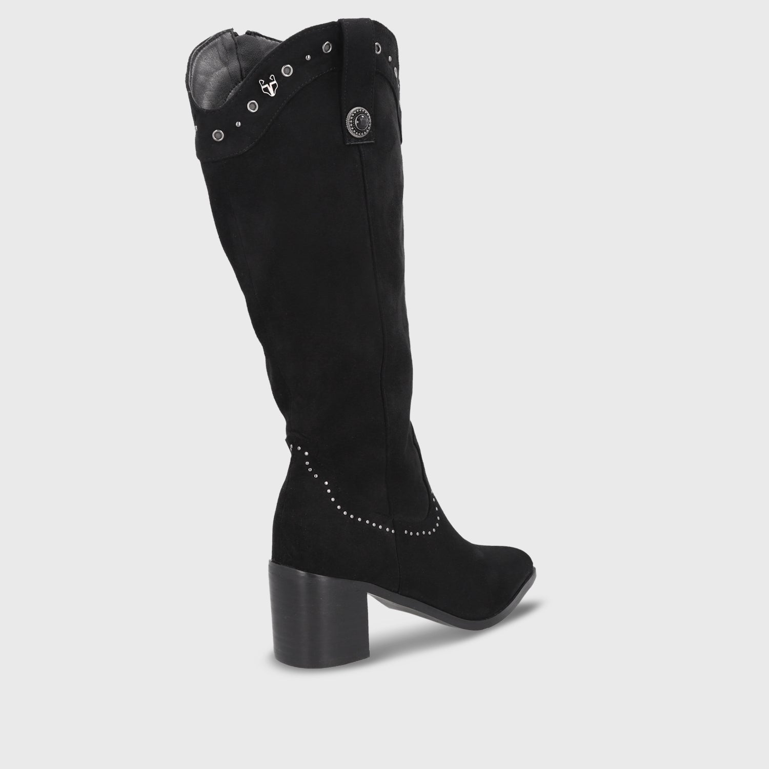Bota Taco Negra Mujer 55301