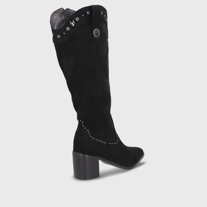 Bota Taco Negra Mujer 55301