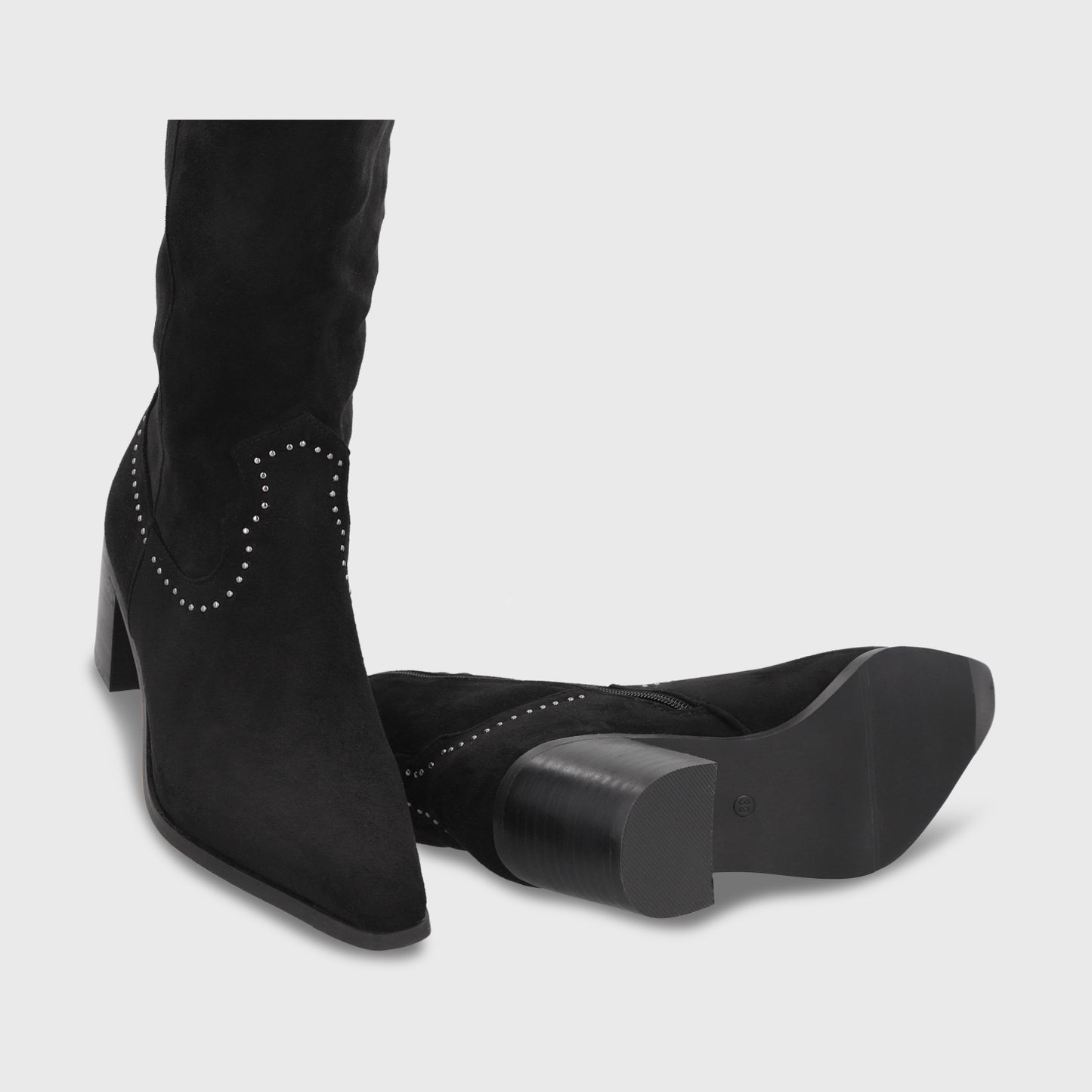 Bota Taco Negra Mujer 55301