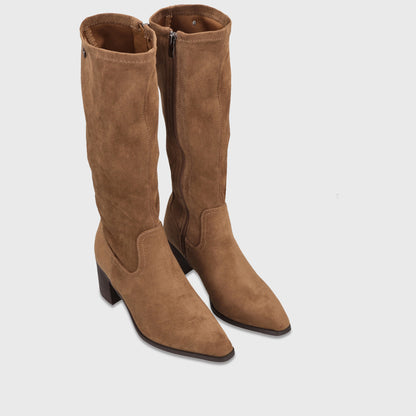Bota Taco Beige Mujer 5530208