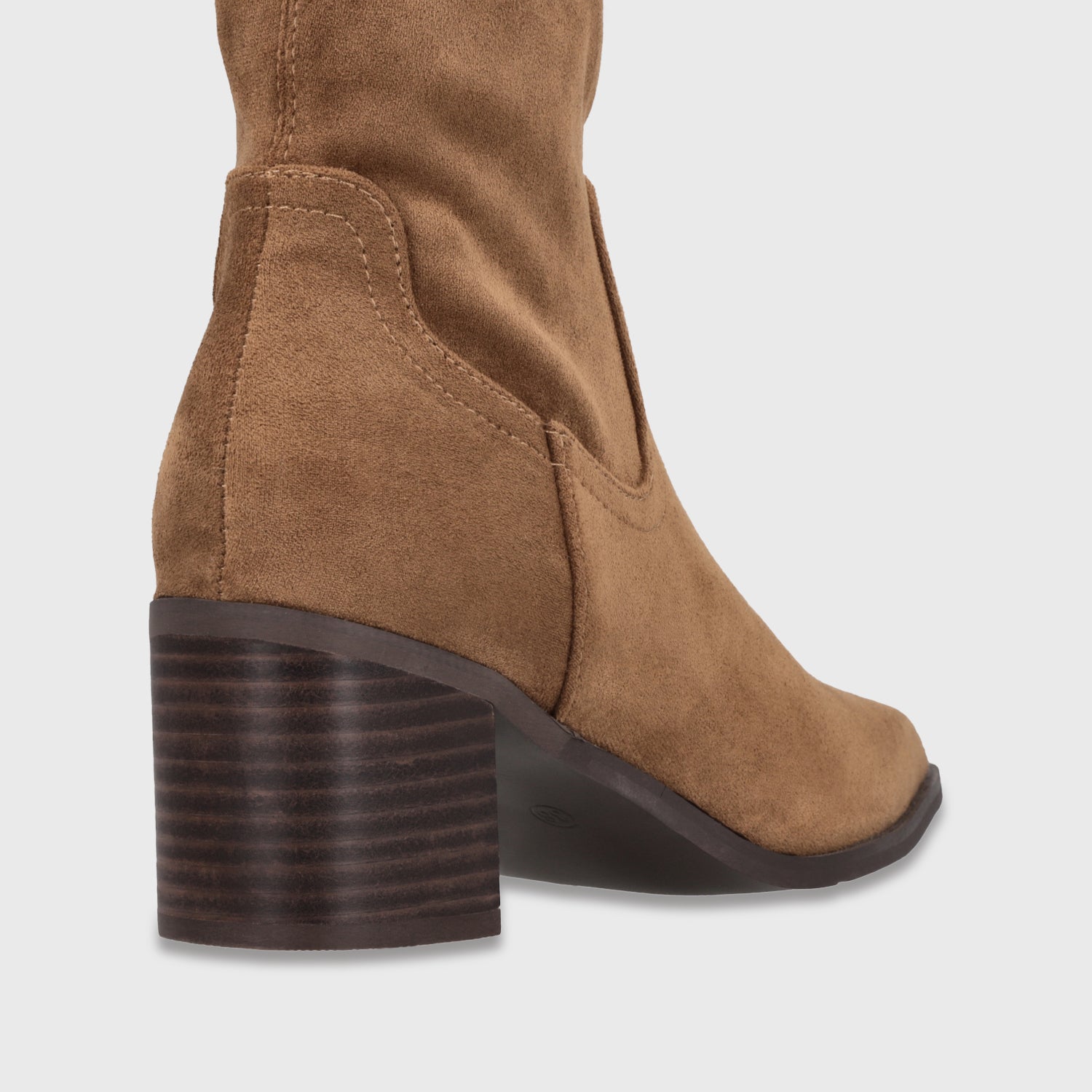 Bota Taco Beige Mujer 5530208