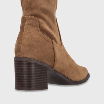 Bota Taco Beige Mujer 5530208