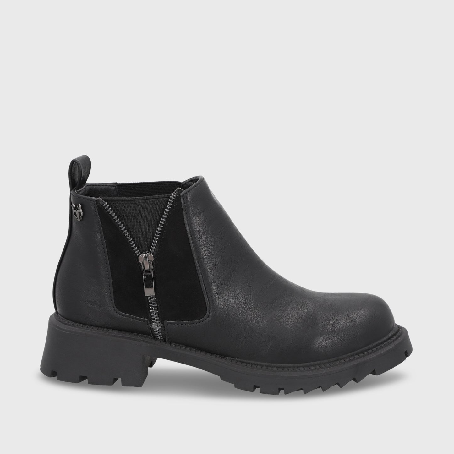 Botin Taco Negro Mujer 55330