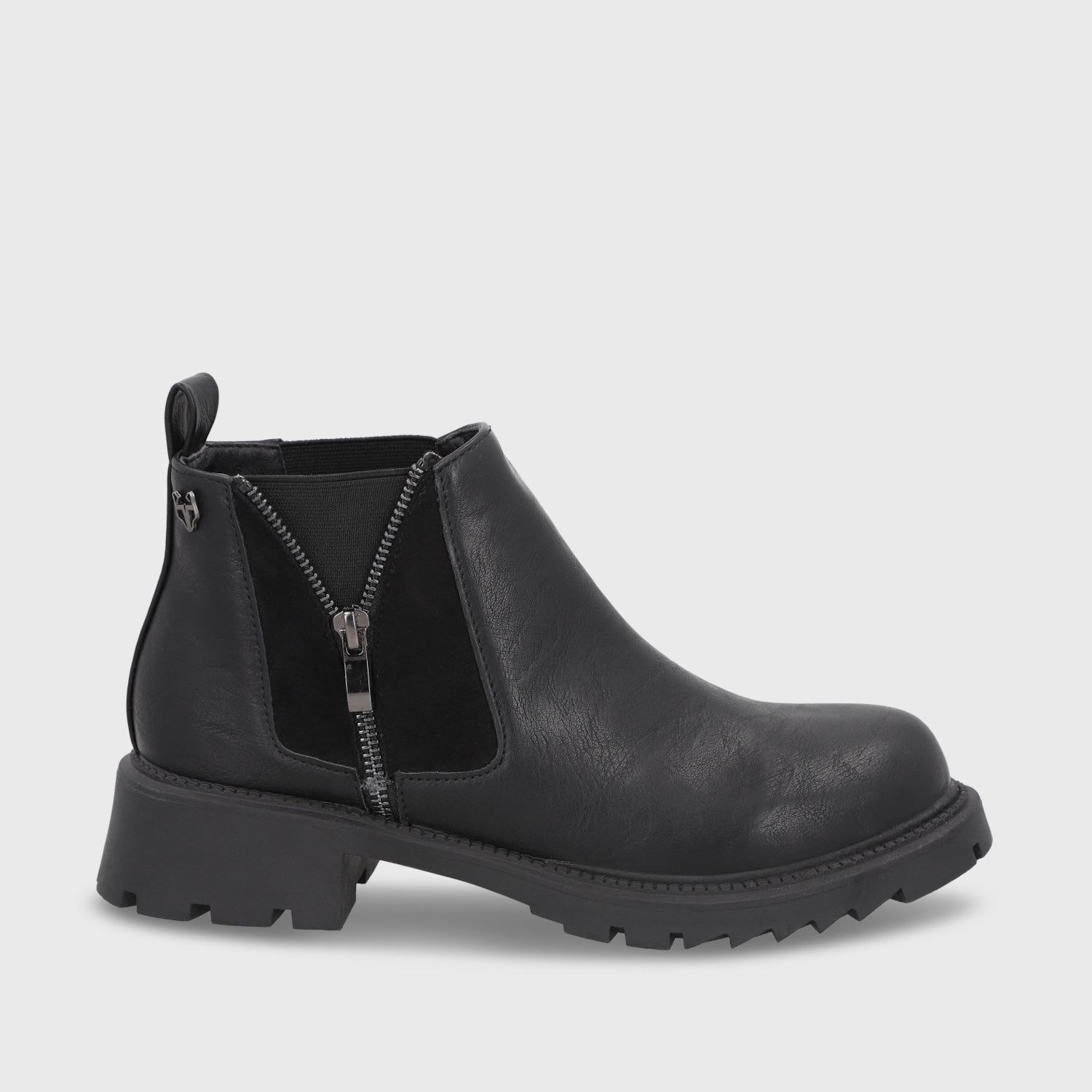 Botin Taco Negro Mujer 55330