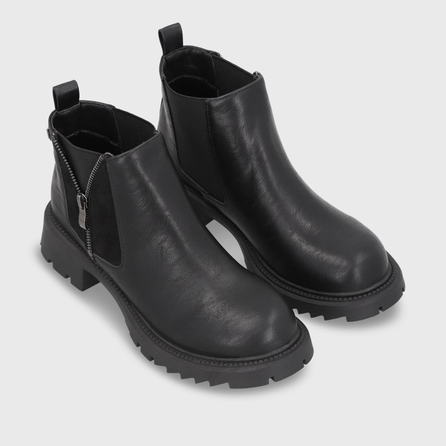 Botin Taco Negro Mujer 55330