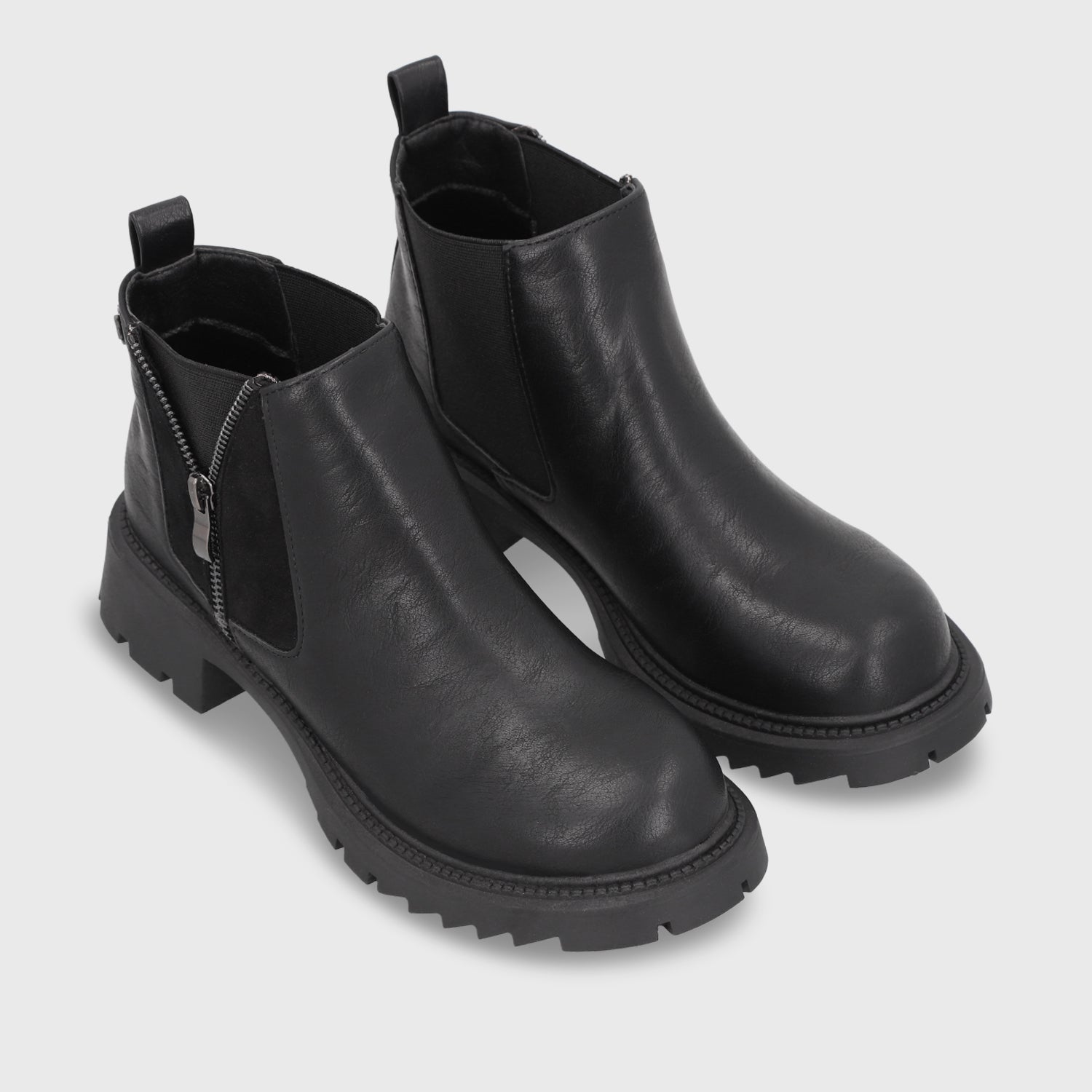 Botin Taco Negro Mujer 55330